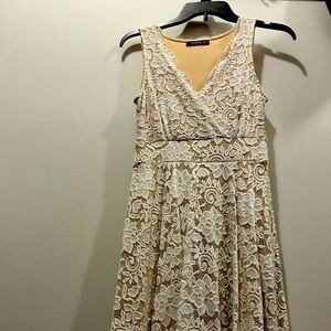 PattyBoutik White Dress in Small